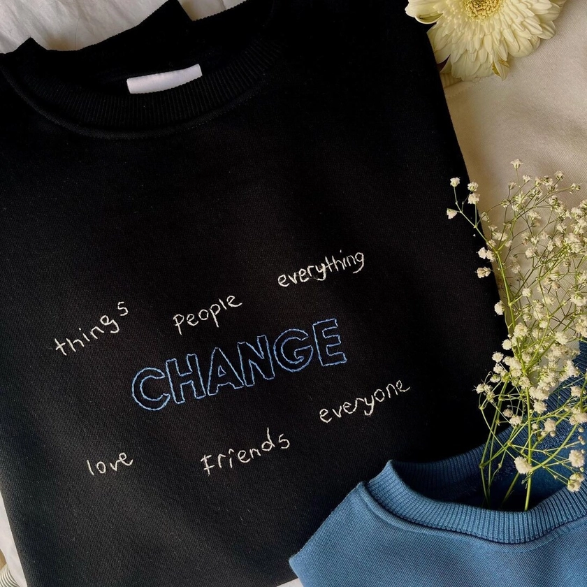 RM Indigo Change Pt.2 Sweatshirt - Etsy