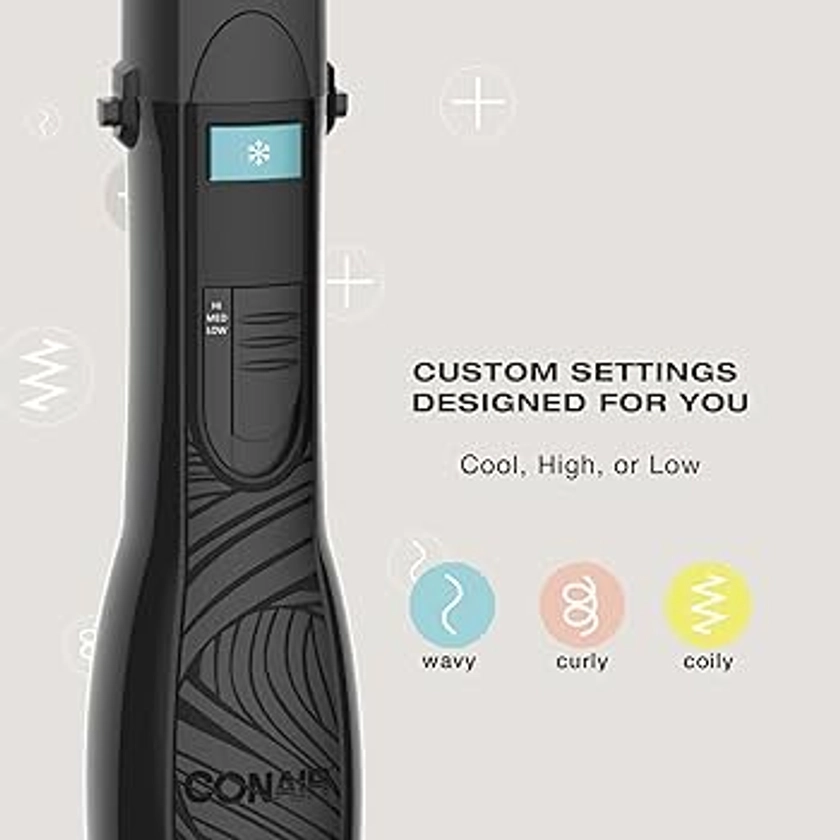 Conair The Curl Collective 3-in-1 Blowout Kit, 3 Interchangeable Brush Attachments to Create Your Perfect Blowout