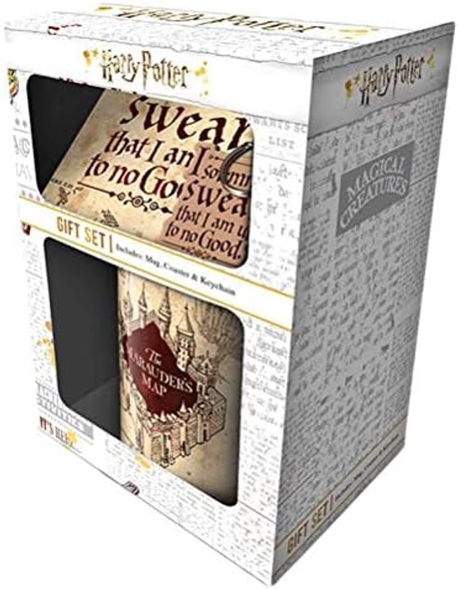 Pyramid International HARRY POTTER Pyramid International – Coffret Mug en céramique – Porte clefs et sous-verre inclus 315l – Idée cadeau anniversaire - Licence officielle : Amazon.com.be: Cuisine et maison