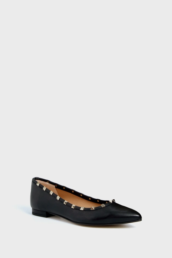 Black Nisim Flats | French Sole