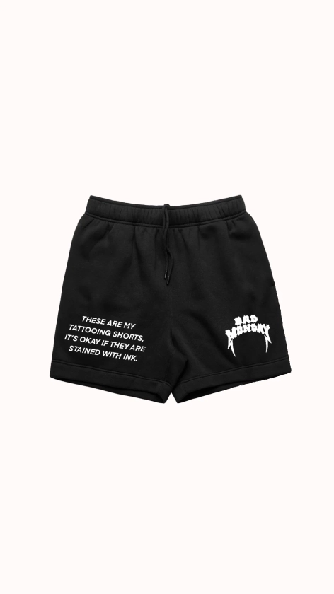 Tattooing Track Shorts Black | Bad Monday Apparel