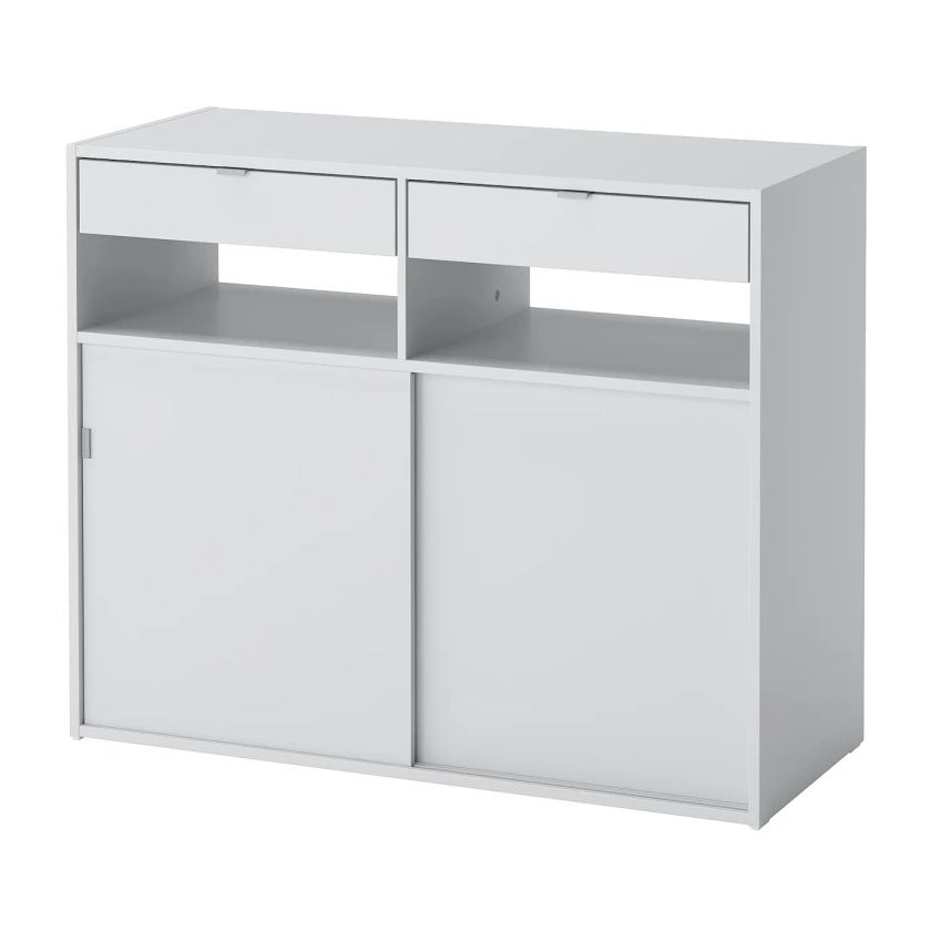 SPIKSMED buffet, gris clair, 97x40x79 cm - IKEA