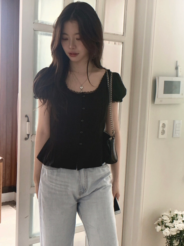 아띠 레이스 blouse : 뮤트크레메