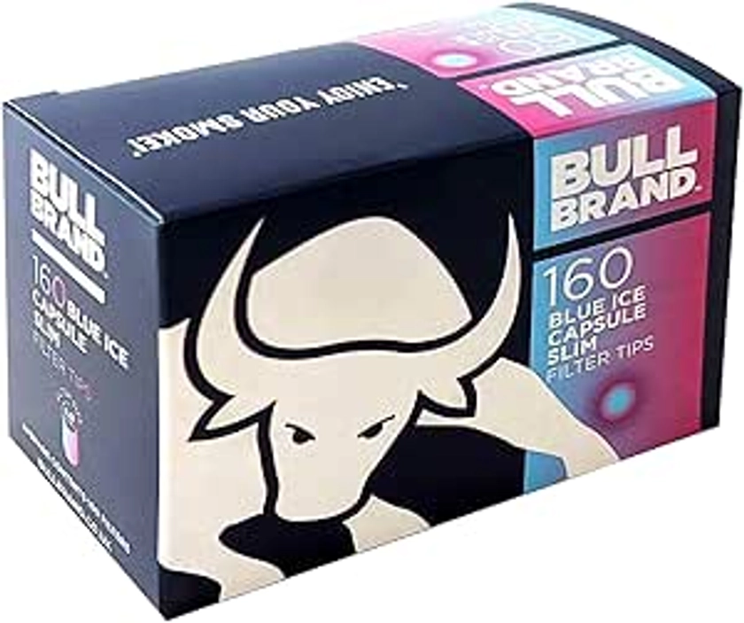 SA 160-3200 x BULL Brand BERRY & MENTHOL Cigarette CRUSHBALL Smoking BLUE ICE Capsule Tobacco Fusion 6mm SLIM Filter Tips UK (1 x Pack BLUE ICE (160 CRUSHBALL Tips Clear Pack)) : Amazon.co.uk: Health & Personal Care