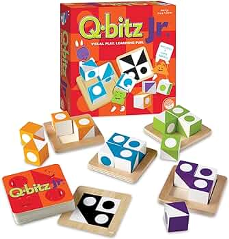 MindWare | Q-bitz Jr. | Miniature Game | Ages 5+ | 2-4 Players | 15 Minutes Playing Time