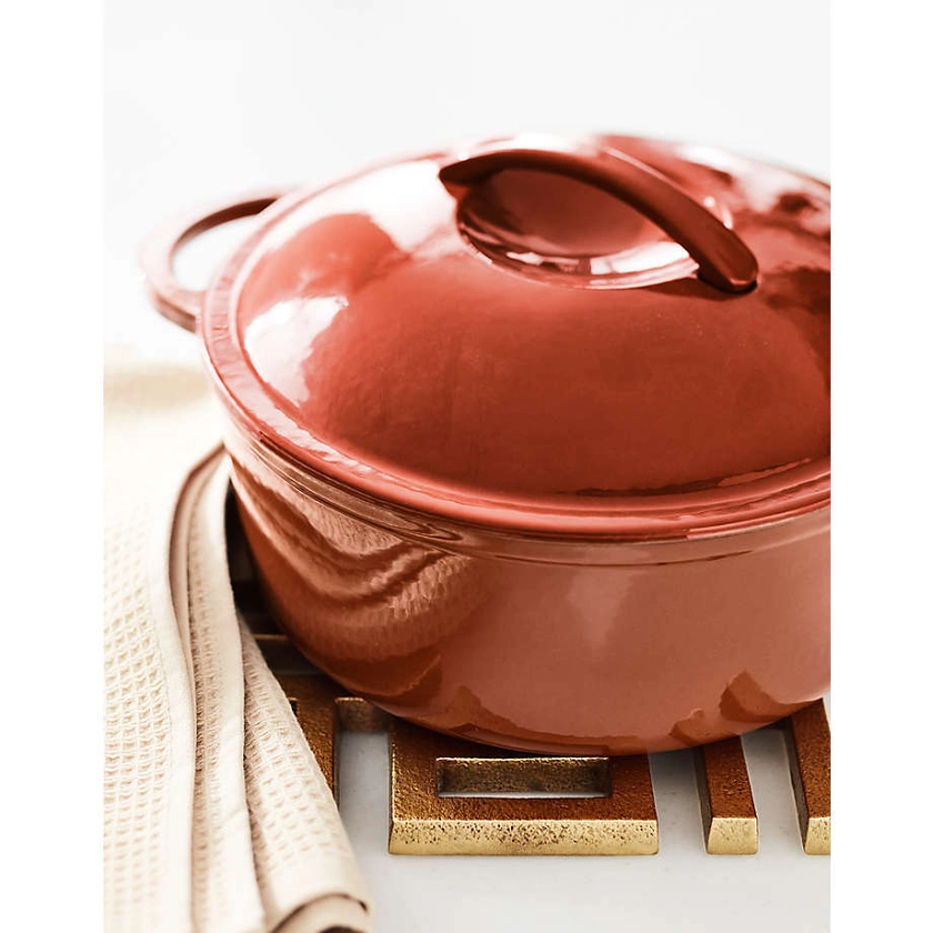 Kyense 4-Qt. Burnt Orange Enameled Cast Iron Dutch Oven by Eric Adjepong + Reviews | Crate & Barrel Canada