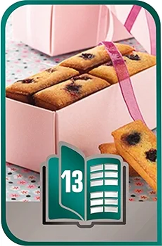 Tefal Coffret Snack Collection - 2 plaques mini lingots + 1 livre de recettes XA801312