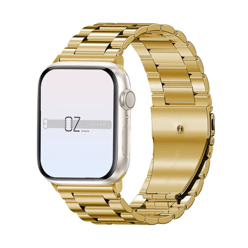 Gold Classic Stainless Steel Apple Watch Band
