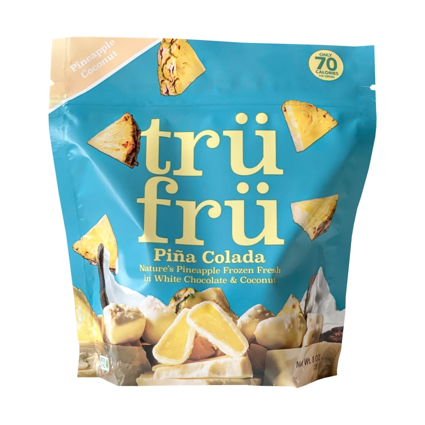Tru Fru Natures Pineapple in White Chocolate & Coconut, 8 Ounce Pouch