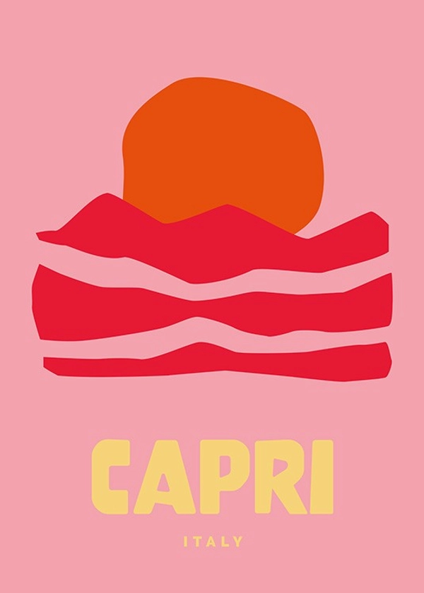 Graphic Capri Affiche