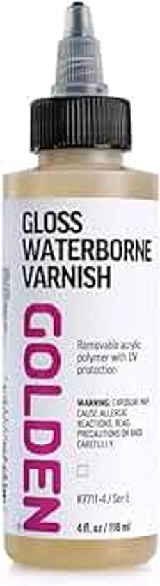 Golden Artist Colors, Waterborne Varnish, 4oz Gloss (7711-4)