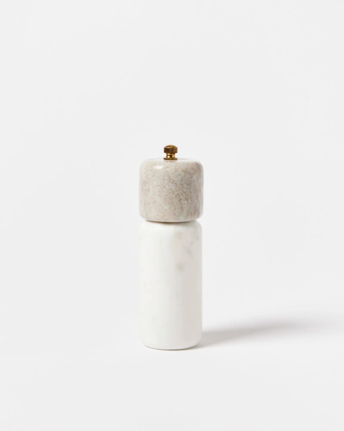 Anjo Marble Salt or Pepper Mill | Oliver Bonas