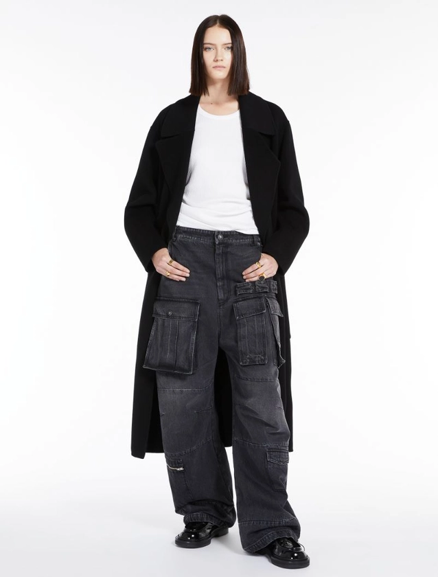 Belted coat, black | Sportmax 