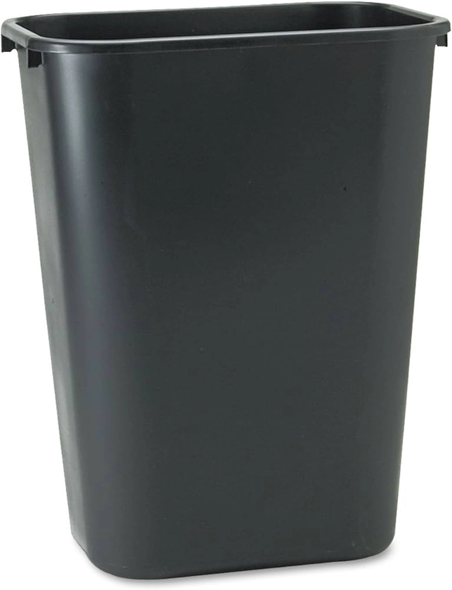 Rubbermaid Commercial Wastebasket Trash Container, 41QT/10.25 GAL, Plastic, Black, Stackable Trash Can for Bedroom/Bathroom/Office, Fits Under Desk/Sink/Cabinet: Waste Bins: Amazon.com: Industrial & Scientific