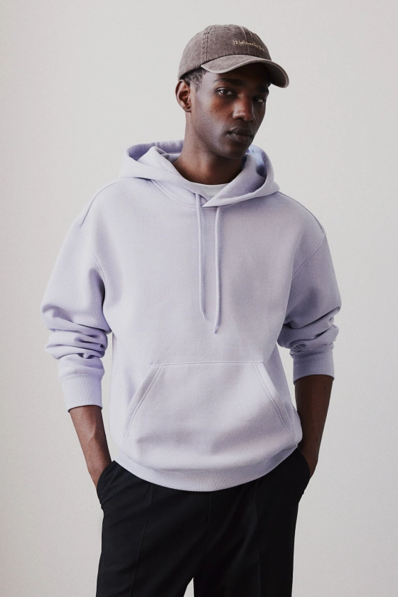 Loose Fit Hoodie - Light purple - Men | H&M GB