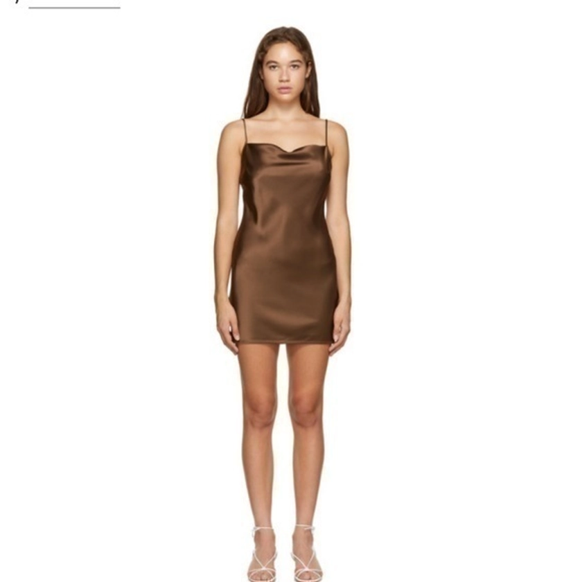 NWT Nanushka Satin Lottie Mini Dress