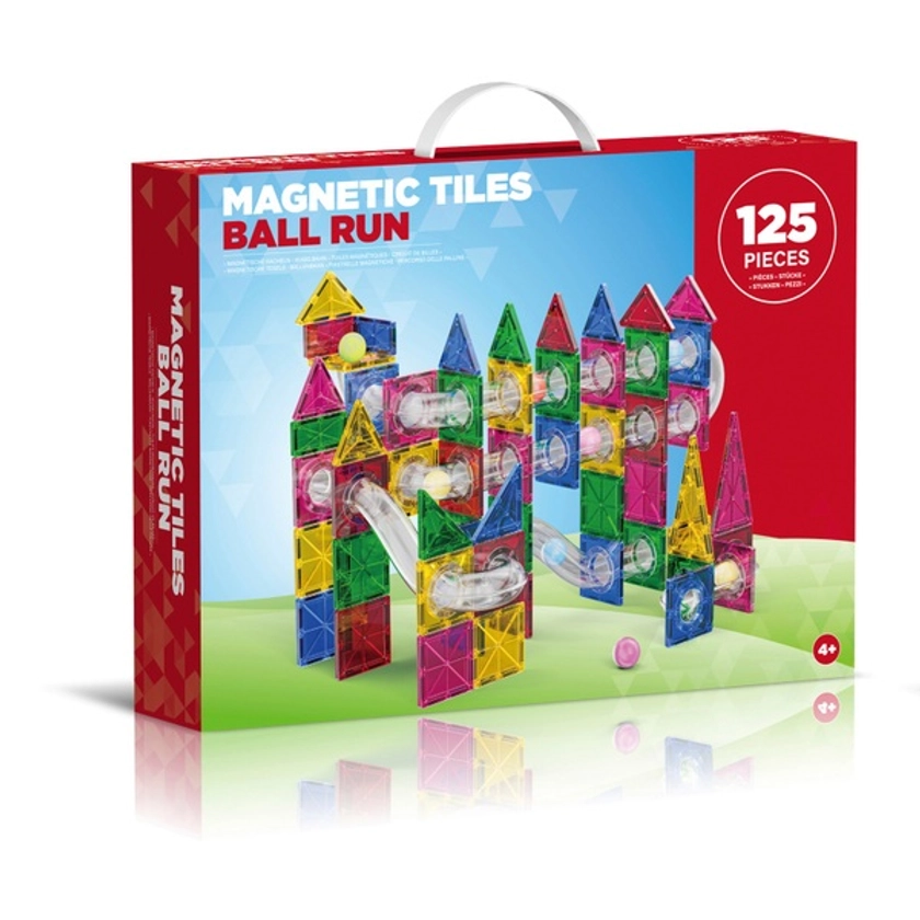 Magnetic Tiles 125-Piece Ball Run Set | Smyths Toys UK