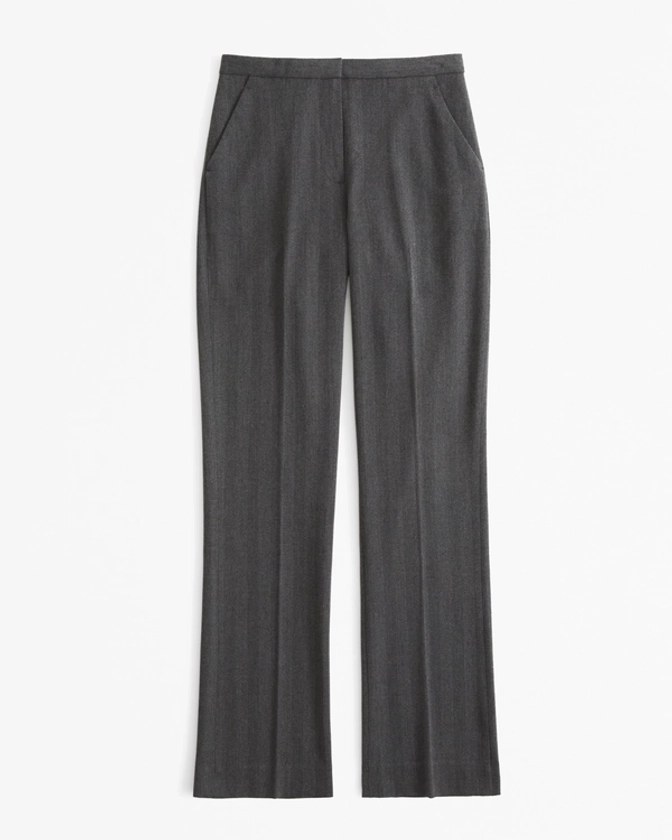 Women's High Rise Clean Boot Trouser | Women's New Arrivals | Abercrombie.com