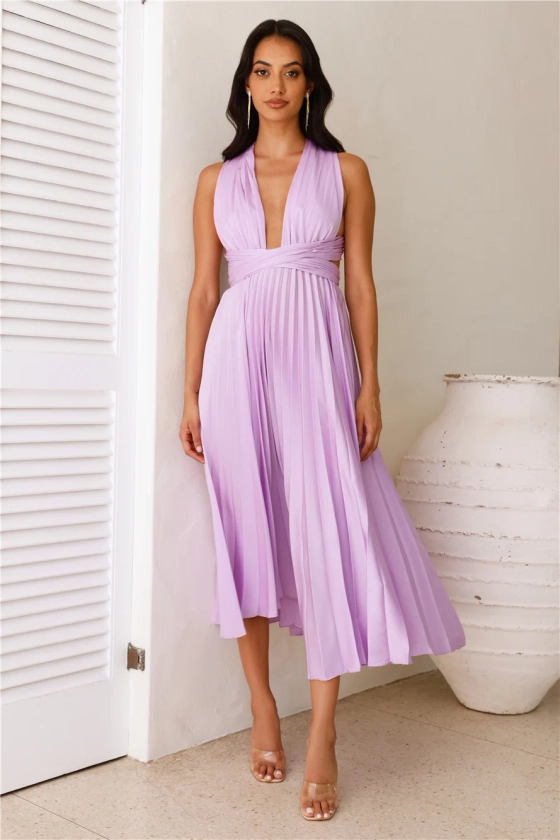 Prime Asset Midi Dress Lilac