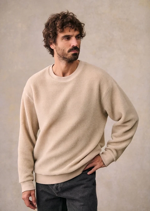 Folly Sweat-Shirt - Light Beige - Polyester - Octobre Éditions