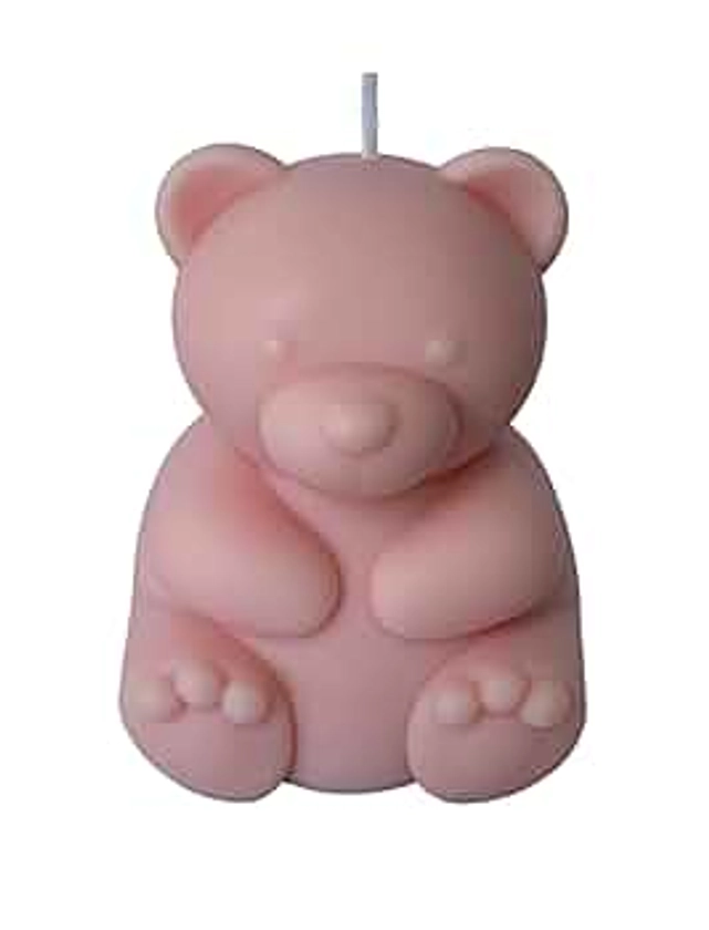 Pink Teddy Bear Candle For summer essentials, Pretty Candles Decor Candle, Aesthetic Candle, Aesthetic Stuff, Decorative Candle, girls bedroom decor, Cute birthday gifts for girls