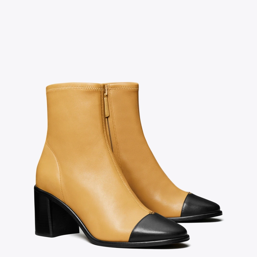 Cap-Toe Heeled Ankle Boot: Women's Designer Ankle Boots | Tory Burch