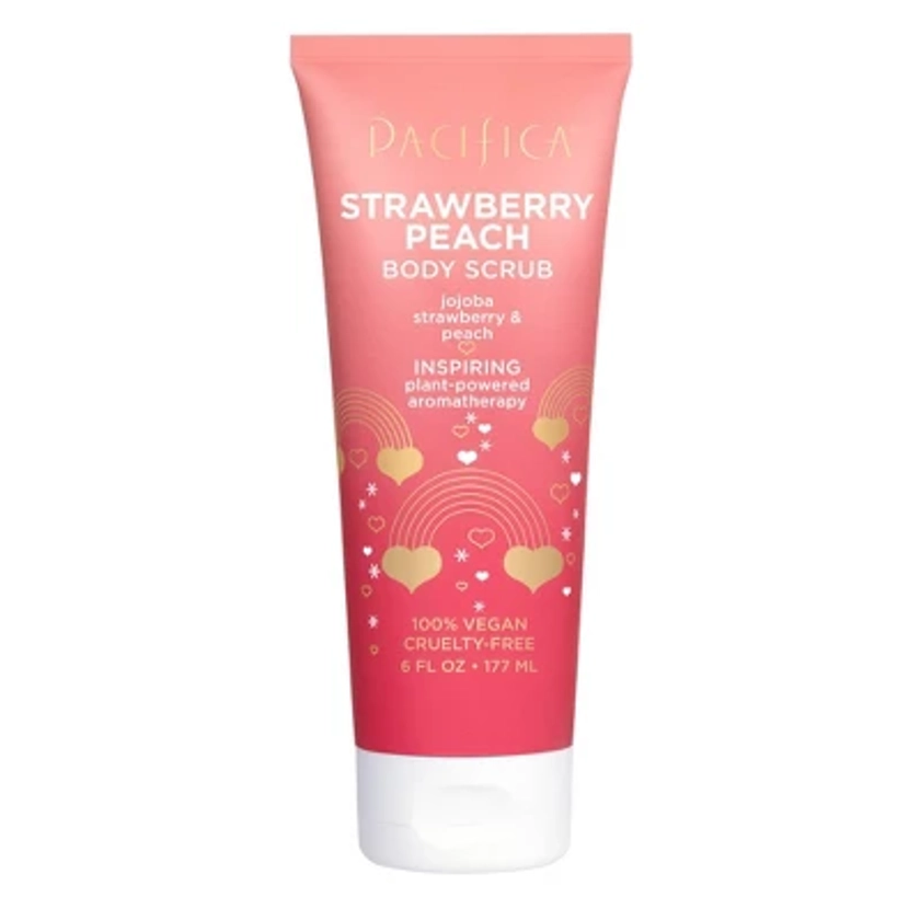 Pacifica Strawberry Peach & Jojoba Body Scrub - 6 fl oz