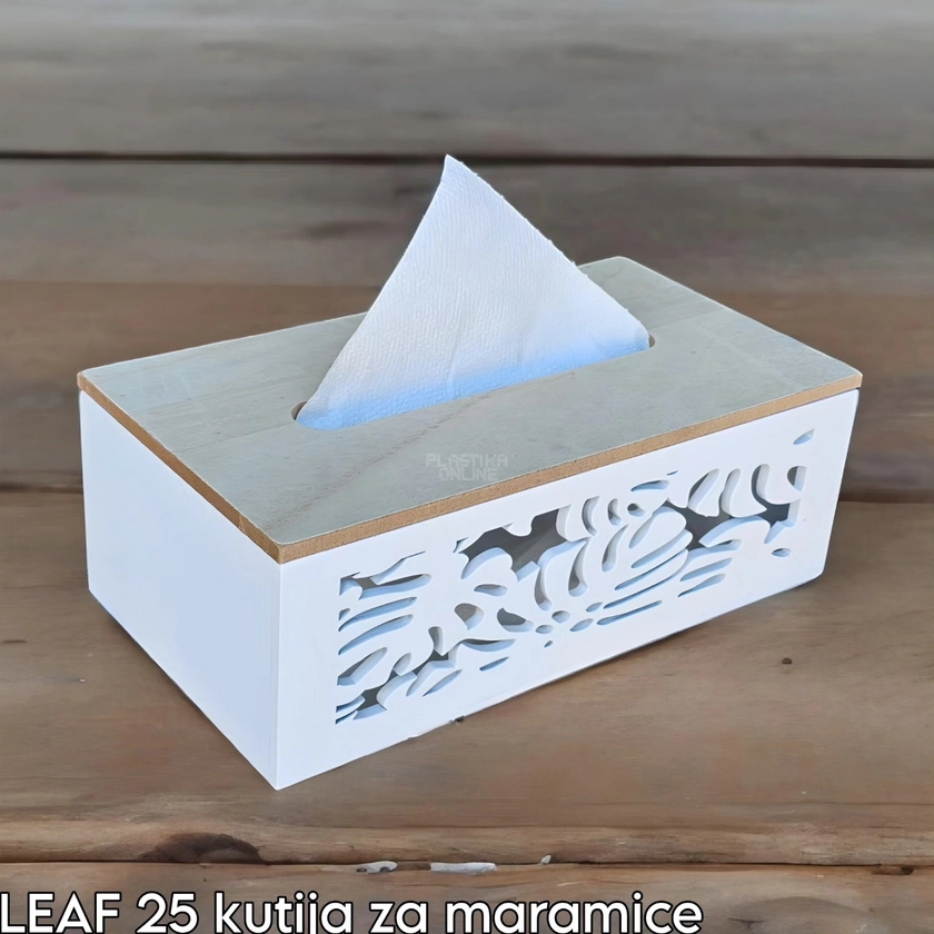 LEAF 25 drvena kutija za maramice