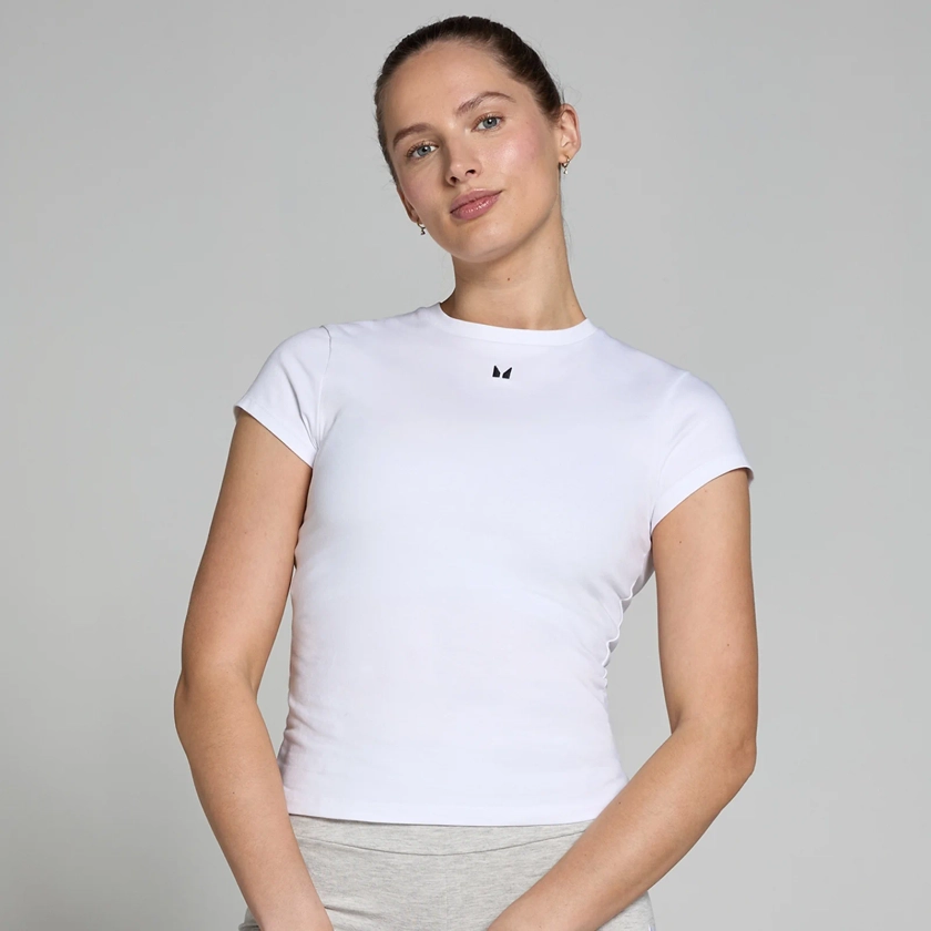 MP Women's Basics Body Fit Short Sleeve T-Shirt - White | Myprotein