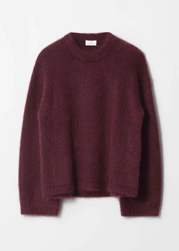 Mohair-Blend Jumper - Dark Red - & Other Stories GB