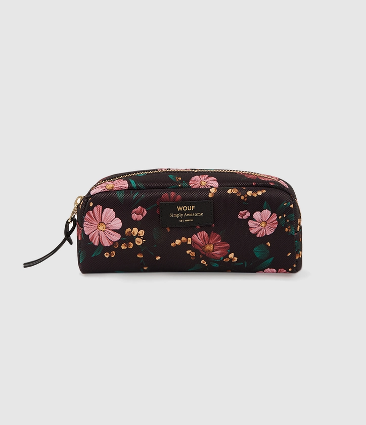 WOUF - Trousse Small Beauty Black Flowers