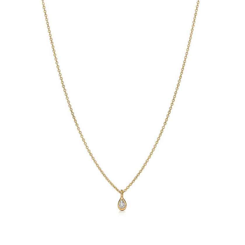 Elsa Peretti® Diamonds by the Yard® pendant in 18k gold. | Tiffany & Co. US