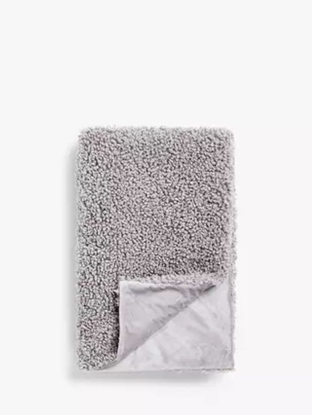 John Lewis ANYDAY Faux Shearling Throw