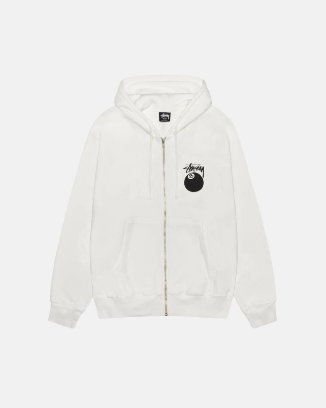 8 Ball Zip Hoodie Pigment Dyed in natural – Stüssy