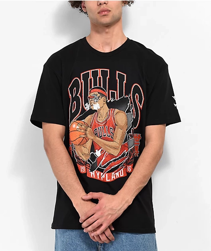 Hypland x NBA Bulls Cyborg Black T-Shirt