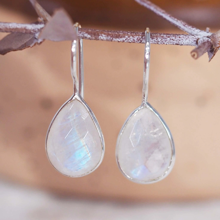 Silver Moonstone Earrings - Shop Moonstone Jewelry