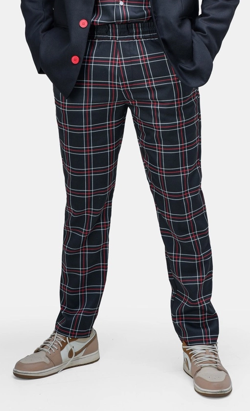 Shujin Tartan Smart Joggers