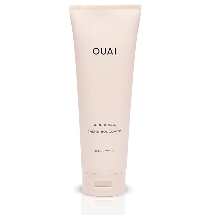 OUAI Curl Cream - Hydrating, Anti-Frizz Curl Enhancer - Babassu and Coconut Oil, Linseed and Chia Seed Oil - Paraben, Phthalate, Sulfate and Silicone-Free Curly Hair Products (8 Fl Oz)