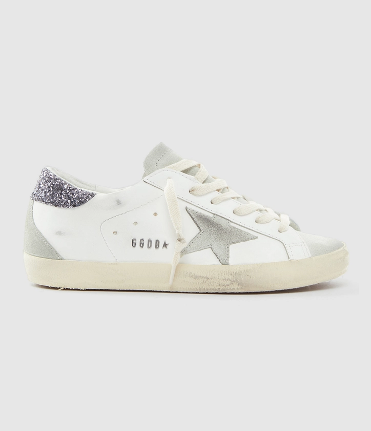 GOLDEN GOOSE - Baskets Superstar Cuir Blanc Gris Noir