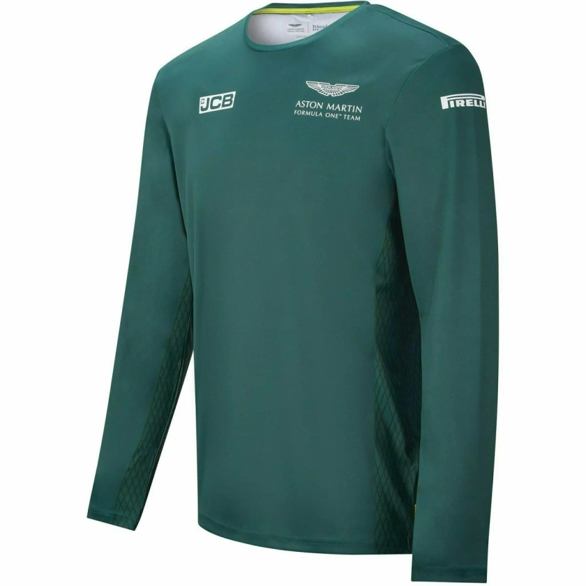 Aston Martin F1 Men's 2021 Team Long Sleeve T-Shirt- Green