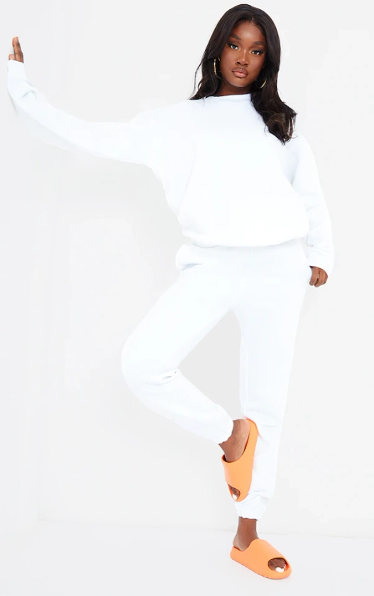 Tall White Ultimate Sweat Joggers