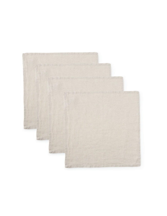 Serviettes de table en tissu 4 pce