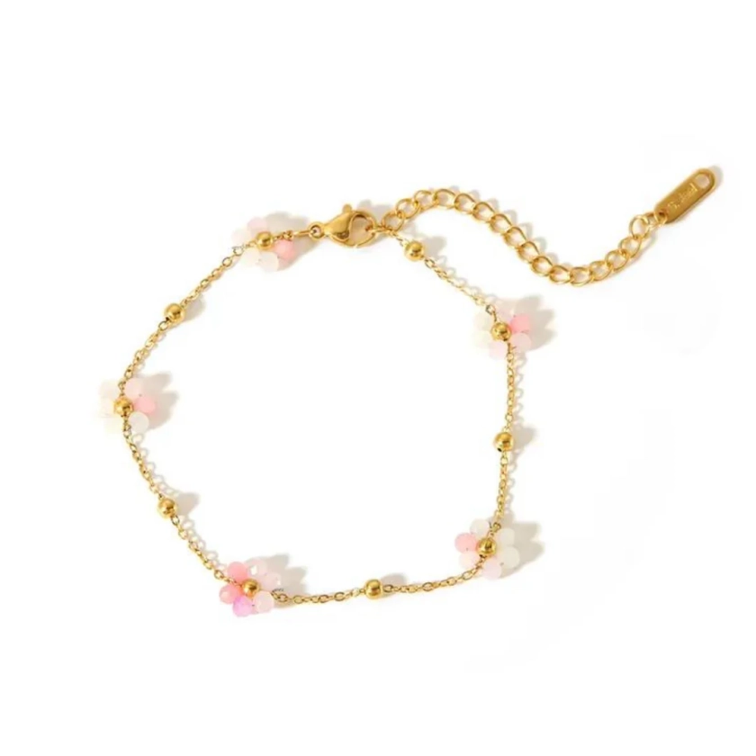 Bracelet fleurie pink