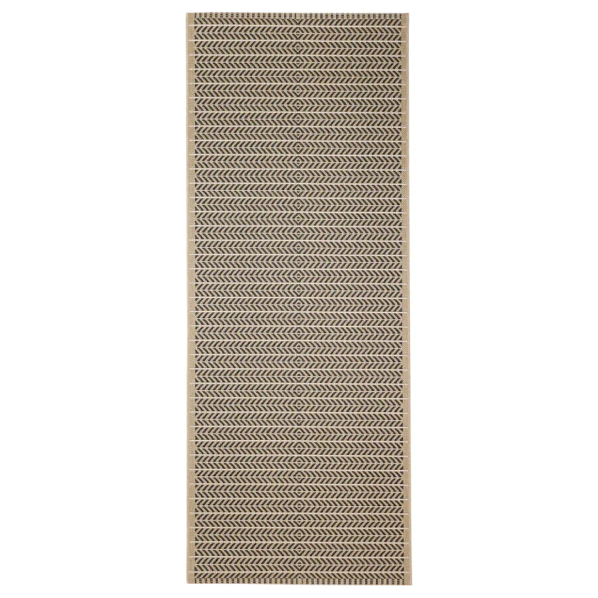 LOBBÄK rug flatwoven, in/outdoor, beige, 2'7"x6'7" - IKEA