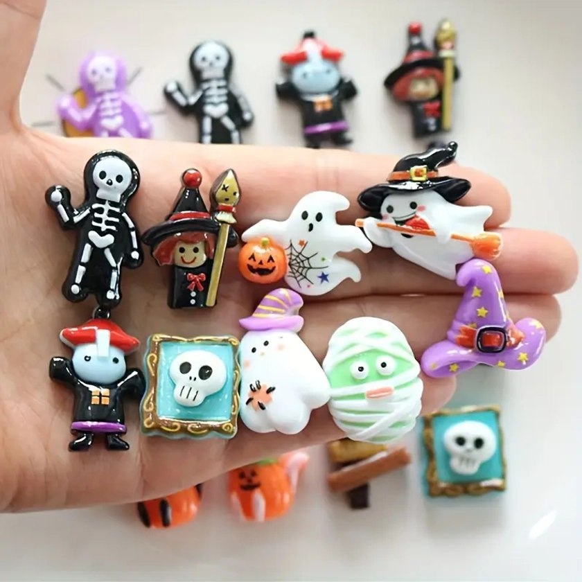 Halloween Fridge Magnet Set Cute Pumpkin Skull Designs - Temu