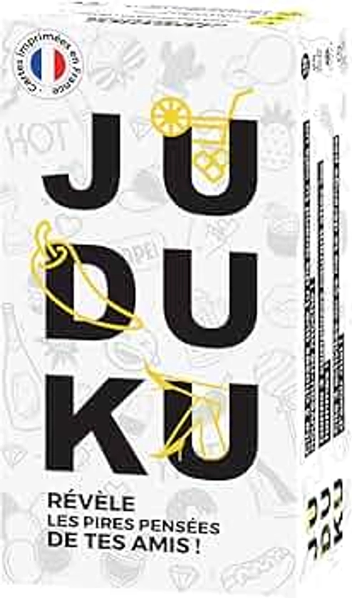 JUDUKU Jeux de société Jeu de Carte fabriqué en France - Edition Limitée Blanc - Déjà Plus d' 1 Million de Joueurs - Jeux de société Adulte idéal, soirée ou EVJF