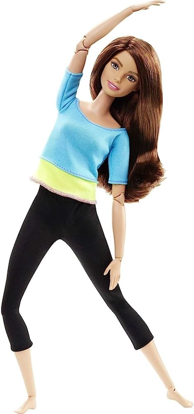 Barbie Fashionista Made to Move, Muñeca articulada Top, Juguete +3 años, Multicolor (Mattel DJY08)