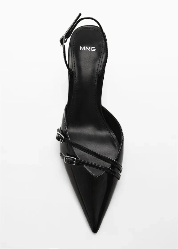 Slingback heeled shoes with buckle - Women | Mango USA