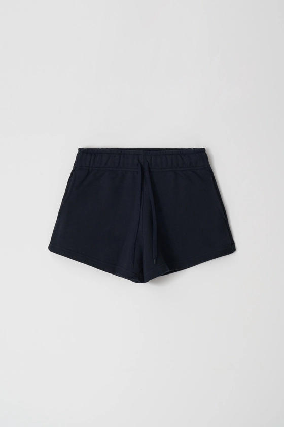 flare comfy shorts (navy)