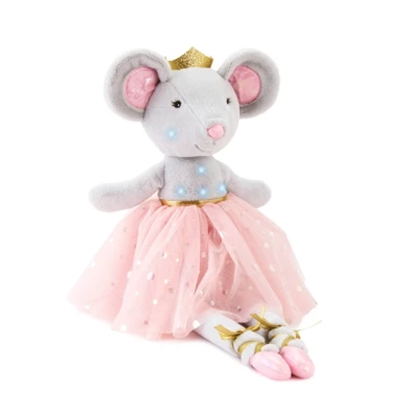 FAO Schwarz 12" Glow Brights Ballerina Mouse Plush